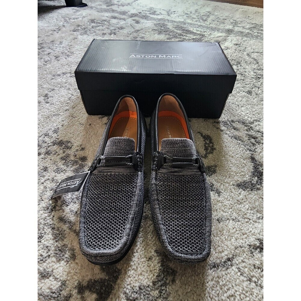 NEW Aston Marc Walk 02 Men's Shoe Size 13 M Grey Breathable Mesh Slip On Loafers - Picture 4 of 10